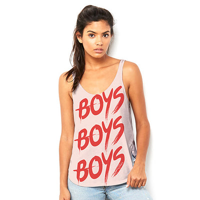 Boys Boys Boys Women's Flowy Side Slit Tank