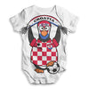 Croatia Guin Penguin Soccer Fan Baby Unisex ALL-OVER PRINT Baby Grow Bodysuit