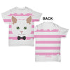 White Cat With Bow Tie Baby Toddler ALL-OVER PRINT Baby T-shirt