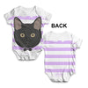 Black Cat Baby Unisex ALL-OVER PRINT Baby Grow Bodysuit