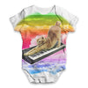 Keyboard Rainbow Cat Baby Unisex ALL-OVER PRINT Baby Grow Bodysuit