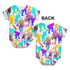 American Football Players Illustration Baby Unisex ALL-OVER PRINT Baby Grow Bodysuit