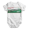 Greetings From California USA Baby Unisex ALL-OVER PRINT Baby Grow Bodysuit