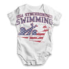 USA Synchronized Swimming Baby Unisex ALL-OVER PRINT Baby Grow Bodysuit