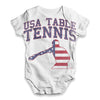 USA Table Tennis Baby Unisex ALL-OVER PRINT Baby Grow Bodysuit