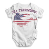 USA Taekwondo Baby Unisex ALL-OVER PRINT Baby Grow Bodysuit