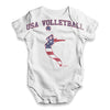 USA Volleyball Baby Unisex ALL-OVER PRINT Baby Grow Bodysuit