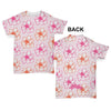 Pink Flower Pattern Baby Toddler ALL-OVER PRINT Baby T-shirt