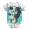 Underwater Border Collie Dog Baby Unisex ALL-OVER PRINT Baby Grow Bodysuit