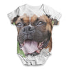 Cute Bulldog Baby Unisex ALL-OVER PRINT Baby Grow Bodysuit