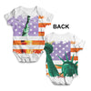 Statue of Liberty American Flag Baby Unisex ALL-OVER PRINT Baby Grow Bodysuit