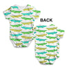 Crocodiles Pattern Baby Unisex ALL-OVER PRINT Baby Grow Bodysuit