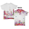 Dubai Skyline Ink Splats Baby Toddler ALL-OVER PRINT Baby T-shirt