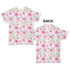 Soft Pastel Frangipani Pattern Baby Toddler ALL-OVER PRINT Baby T-shirt