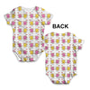 Peanut Butter Jelly Love Repeat Baby Unisex ALL-OVER PRINT Baby Grow Bodysuit