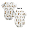 Golden Retrievers Pattern Baby Unisex ALL-OVER PRINT Baby Grow Bodysuit