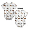 Siberian Huskies Pattern Baby Unisex ALL-OVER PRINT Baby Grow Bodysuit
