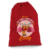 Personalised My First Christmas Reindeer Red Christmas Santa Sack Mail Post Bag
