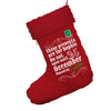 These Presents Are For Personalised Vintage Jumbo Red Christmas Stockings Socks With Red Fur Trim