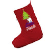 Polar Bear Christmas Tree Personalised Red Santa Claus Christmas Stockings