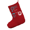 Personalised Santa's Reindeer Delivery Service Red Deluxe Christmas Stocking