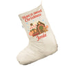 Sweet Christmas Gingerbread House Personalised White Christmas Stocking Gift Bag