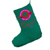 Personalised Christmas Day Delivery Green Christmas Stockings Socks