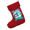 Personalised My First Snowman Christmas Jumbo Red Santa Claus Christmas Stockings With Red Fur Trim