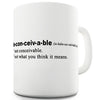 Definition Of Inconceivable Novelty Mug