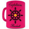 Pink Mug - Ceramic Novelty Gift Mug Personalised Captain