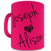 Personalised Love Pink Mug - Ceramic Mug Slogan Funny Cup