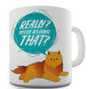 Judgemental Cat Ceramic Mug