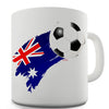 Australia Football Flag Paint Splat Ceramic Mug
