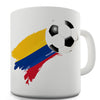 Colombia Football Flag Paint Splat Ceramic Mug