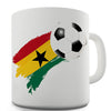 Ghana Football Flag Paint Splat Novelty Mug