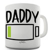 Daddy Low Battery Novelty Mug