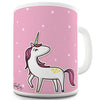 Pink Unicorn And Stars Ceramic Mug