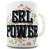 Girl Power Roses Funny Mug
