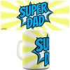Comic Book Super Dad Novelty Mug