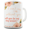 Will You Be My Ring Bearer (Female) Novelty Mug