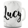 Personalised Marble Effect Name Funny Mugs For Women