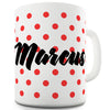 Personalised Polka Dots Name Funny Mugs For Women