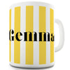 Personalised Stripes Name Mug - Unique Coffee Mug, Coffee Cup