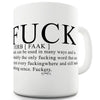 Description F-ck Funny Mugs For Women