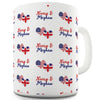 Harry & Meghan USA UK Pattern Funny Novelty Mug Cup