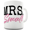 Mrs Personalised Surname Funny Mugs For Coworkers