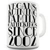 Personalised Vegan Ruining Family Gatherings Funny Novelty Mug Cup