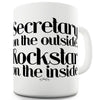 Rockstar On The Inside Personalised Funny Mugs For Women