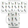 French Bulldogs Christmas Antlers Pattern Funny Mugs For Men