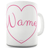 Heart Name Personalised Funny Mugs For Coworkers